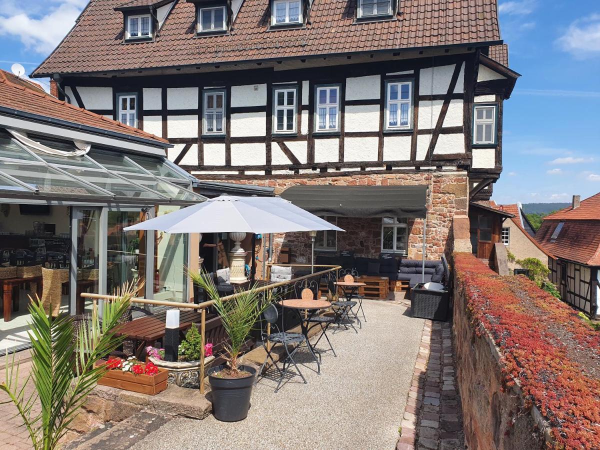 Hotel & Cafe Schachtenburg Schlitz Exterior foto