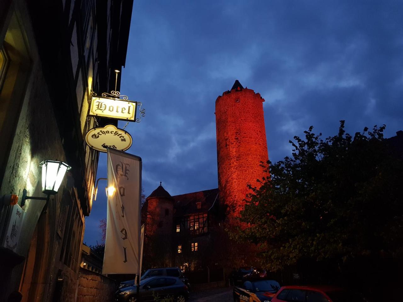Hotel & Cafe Schachtenburg Schlitz Exterior foto